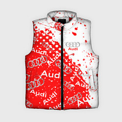Женский жилет АУДИ Autosport брызги Паттерн, цвет: 3D-красный
