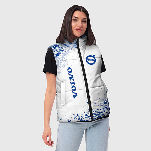 Женский жилет Volvo - Auto sport / 3D-Красный – фото 3