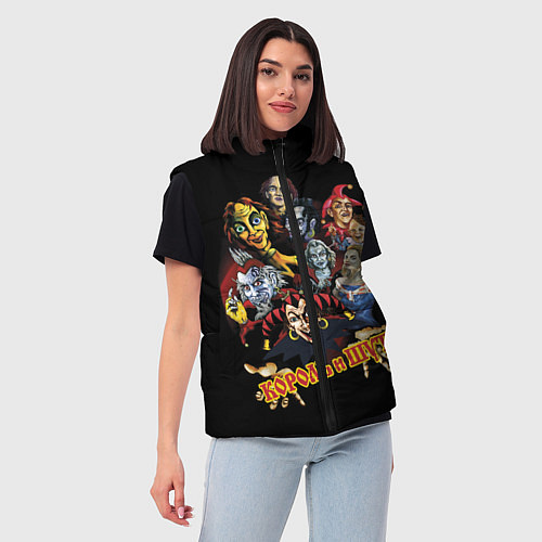 Женский жилет Король и Шут КиШ / 3D-Черный – фото 3