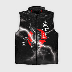 Женский жилет Самурай Бусидо Иероглифы Samurai Lightning, цвет: 3D-красный