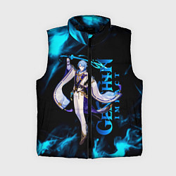 Женский жилет Kamisato Ayato Камисато Аято, цвет: 3D-черный