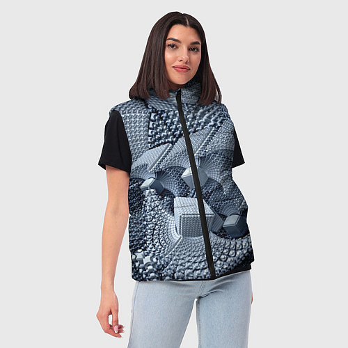 Женский жилет Vanguard pattern 2078 Abstraction / 3D-Черный – фото 3