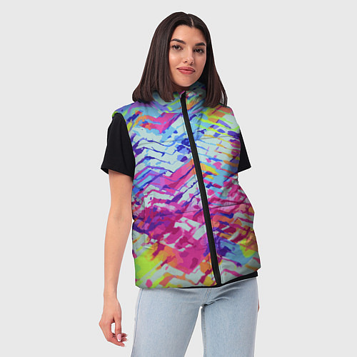 Женский жилет Color vanguard pattern / 3D-Красный – фото 3