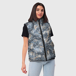 Женский жилет Камуфляж Паук Горы, цвет: 3D-светло-серый — фото 2