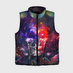 Женский жилет Vanguard neon skull Fashion pattern, цвет: 3D-черный