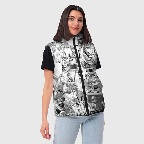 Женский жилет Kuroko no Basket pattern / 3D-Черный – фото 3