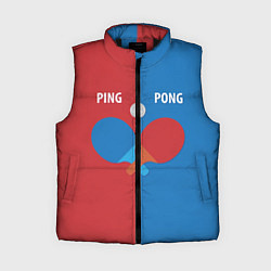 Женский жилет PING PONG теннис, цвет: 3D-черный