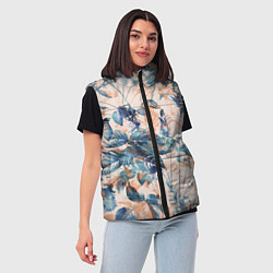 Женский жилет Цветы Воздушный Букет, цвет: 3D-черный — фото 2