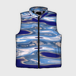 Женский жилет Волна Тихий океан, цвет: 3D-черный
