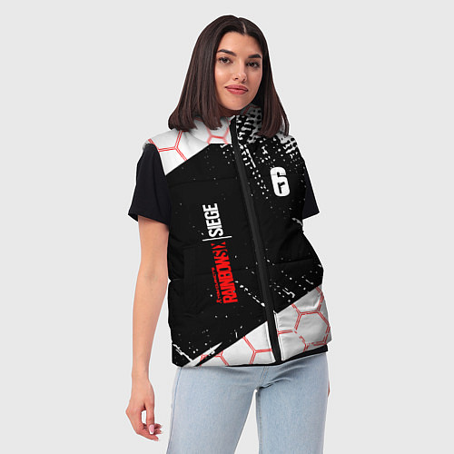 Женский жилет RAINBOW SIX SIEGE 6 соты / 3D-Черный – фото 3