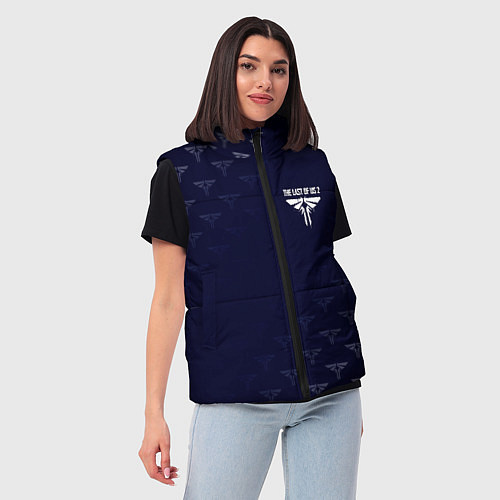 Женский жилет The last of us 2 цикады паттерн / 3D-Светло-серый – фото 3