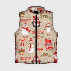 Женский жилет СЧАСТЛИВОГО РОЖДЕСТВА MERRY CHRISTMAS