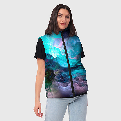 Женский жилет МОРСКОЙ ШТОРМ / 3D-Светло-серый – фото 3