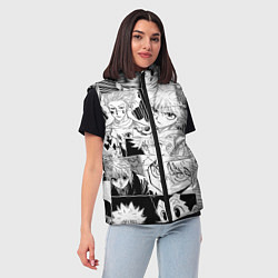 Женский жилет Hunter x Hunter pattern, цвет: 3D-светло-серый — фото 2