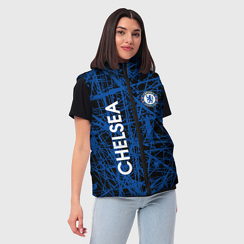 Женский жилет CHELSEA F C / 3D-Черный – фото 3