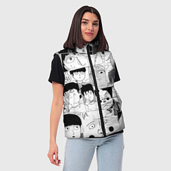 Женский жилет Моб психо 100 паттерн, цвет: 3D-красный — фото 2