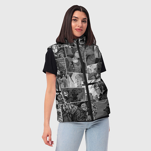 Женский жилет The last of us comix / 3D-Светло-серый – фото 3
