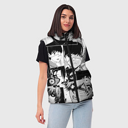 Женский жилет Токийский гуль паттерн, цвет: 3D-светло-серый — фото 2