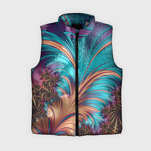 Женский жилет Floral composition Цветочная композиция / 3D-Светло-серый – фото 1