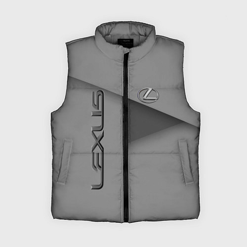 Женский жилет Lexus - серая абстракция / 3D-Светло-серый – фото 1