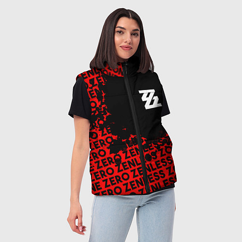 Женский жилет Zenless Zone Zero капля арт / 3D-Черный – фото 3