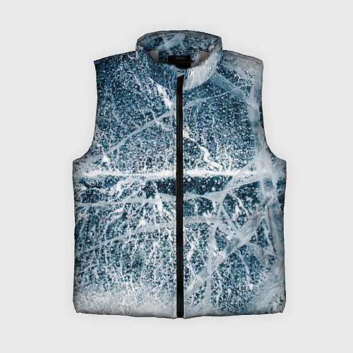 Женский жилет Потрескавшийся лед / 3D-Светло-серый – фото 1