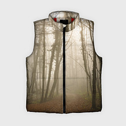 Женский жилет Туманный лес на восходе, цвет: 3D-красный