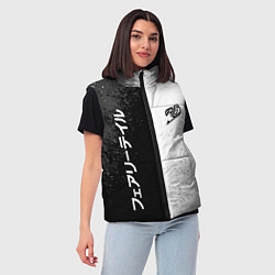 Женский жилет FAIRY TAIL BLACK AND WHITE LOGO, цвет: 3D-черный — фото 2