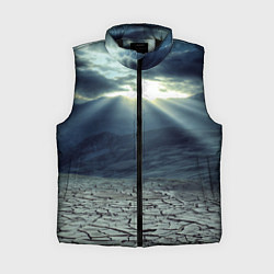 Женский жилет Трещины на земле пустыня
