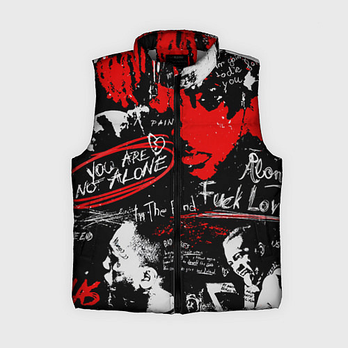 Женский жилет XXXTENTACION YOU ARE NOT ALONE / 3D-Светло-серый – фото 1