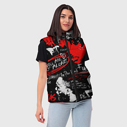 Женский жилет XXXTENTACION YOU ARE NOT ALONE, цвет: 3D-светло-серый — фото 2