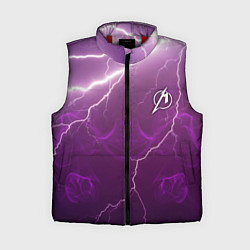 Женский жилет MINI EMBLEM METALLICA И МОЛНИИ, цвет: 3D-красный