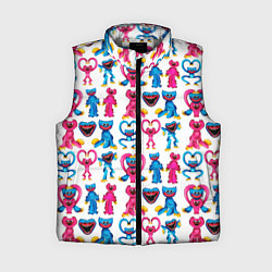 Женский жилет POPPY PLAYTIME HAGGY WAGGY AND KISSY MISSY PATTERN, цвет: 3D-светло-серый