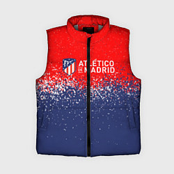 Женский жилет Atletico madrid атлетико мадрид брызги красок, цвет: 3D-светло-серый
