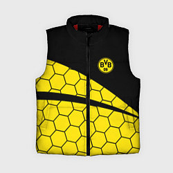 Женский жилет Боруссия - borussia желтые соты, цвет: 3D-красный