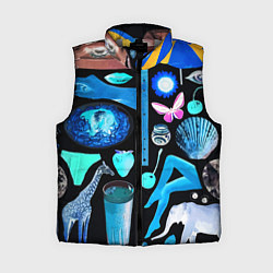 Женский жилет Underground pattern Fashion 2099, цвет: 3D-светло-серый