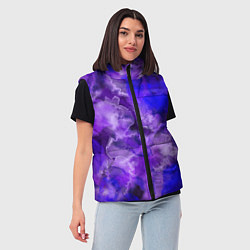 Женский жилет Космический хаос, цвет: 3D-черный — фото 2