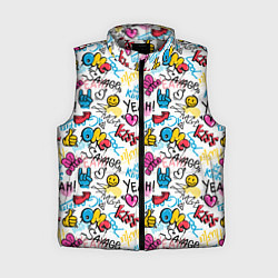 Женский жилет Граффити рожицы