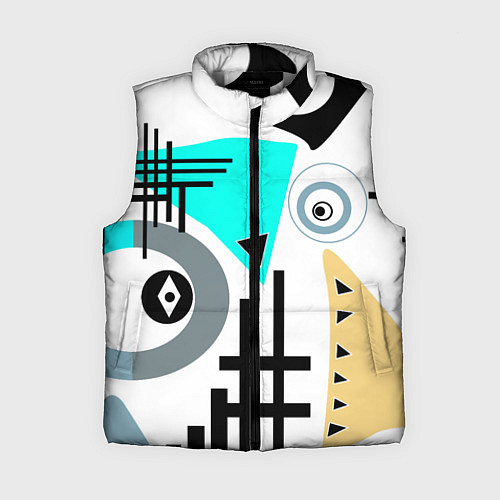 Женский жилет Абстрактный современный дизайн / 3D-Светло-серый – фото 1