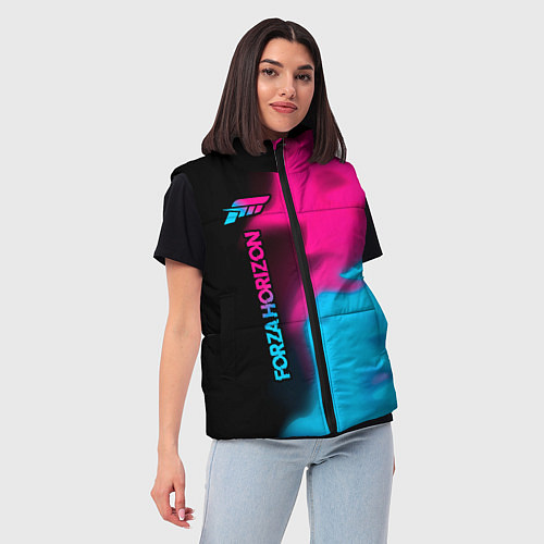 Женский жилет Forza Horizon Neon Gradient / 3D-Черный – фото 3