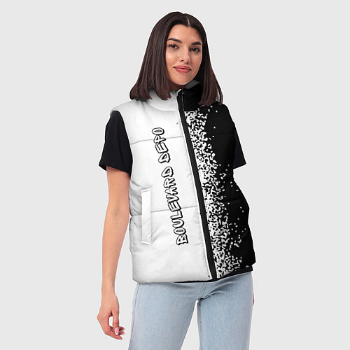 Женский жилет Рэпер Boulevard Depo в стиле граффити / 3D-Черный – фото 3