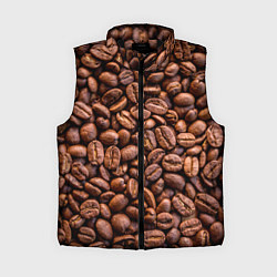 Женский жилет Зерна жареного кофе