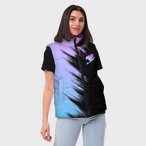 Женский жилет Хвост феи - neon / 3D-Черный – фото 3