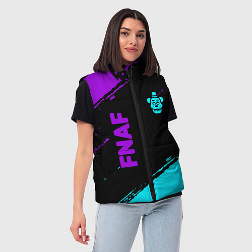 Женский жилет Фредди - neon / 3D-Светло-серый – фото 3