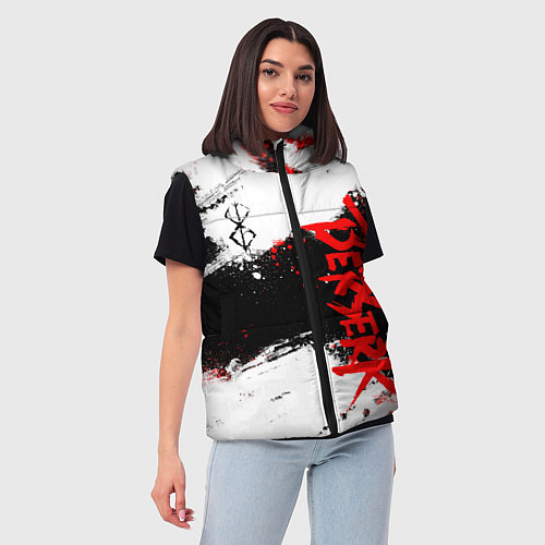 Женский жилет БЕРСЕРК : Спортивная форма - Клеймо жертвы / 3D-Черный – фото 3