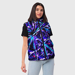 Женский жилет Genshin Impact Шогун Райден осколки, цвет: 3D-красный — фото 2