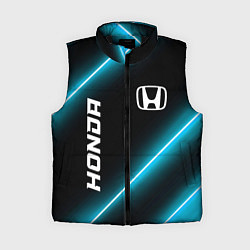 Женский жилет Honda неоновые лампы, цвет: 3D-черный