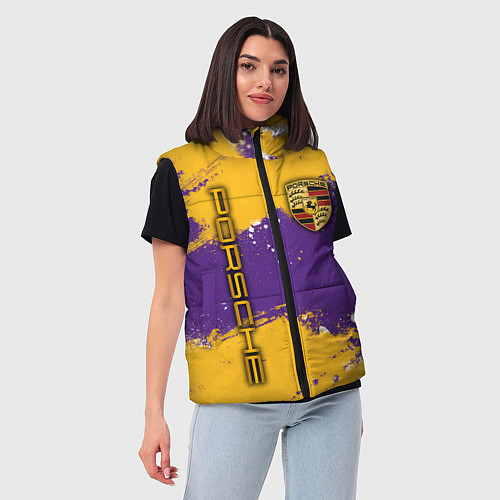 Женский жилет PORSCHE- LAKERS COLORS / 3D-Красный – фото 3