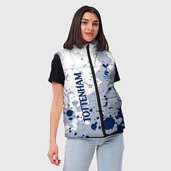 Женский жилет Tottenham hotspur Брызги красок, цвет: 3D-черный — фото 2