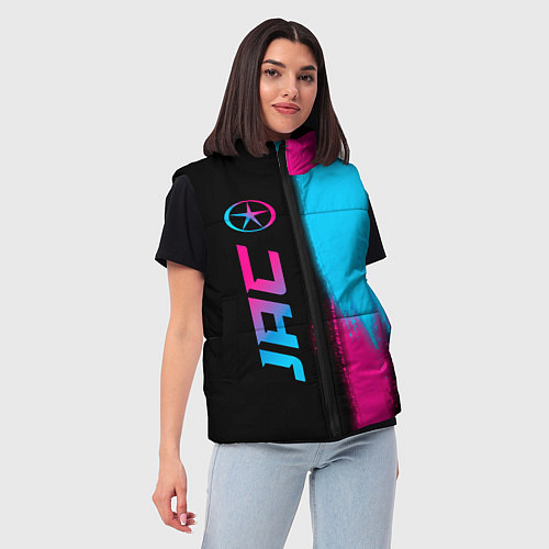 Женский жилет JAC - neon gradient: по-вертикали / 3D-Черный – фото 3